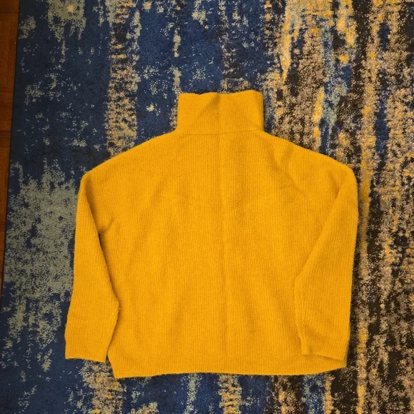 *Moving Sale*: Sezane Mustard Alpaca Wool Yellow Half-Zip Jumper Size S - Picture 6 of 11